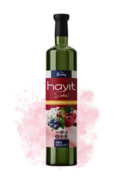 Hayıt Sirkesi 500 ml Aslan Pençesi Civan Perçemi Elma Ve Alıç Sirkesi Içeren Kdn