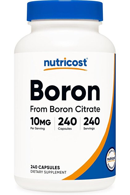 Nutricost Boron Citrate Bone Strength 10Mg 240 Vegetarian Capsules, Gluten  Free and Non-Gmo- Trendyol