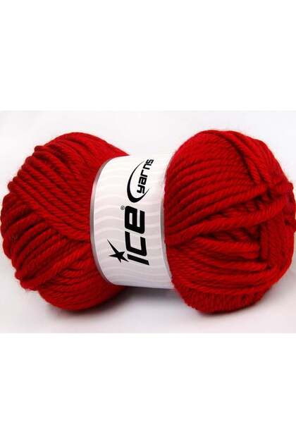 Lot of 2 X 200Gr Skeins Ice Yarns Atlas Jumbo Hand Knitting Yarn Red
