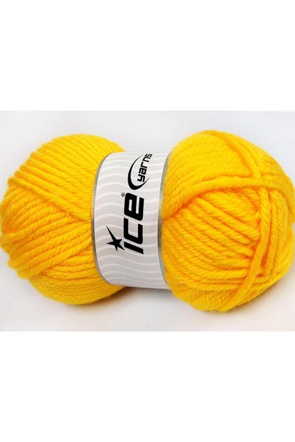 Lot of 2 X 200Gr Skeins Ice Yarns Atlas Jumbo Hand Knitting Yarn Gold