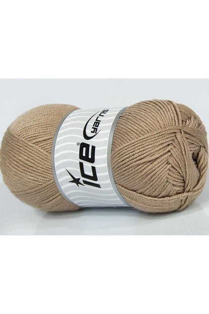 Lot of 4 X 100Gr Skeins Ice Yarns Antipilling Baby Yarn Light Camel