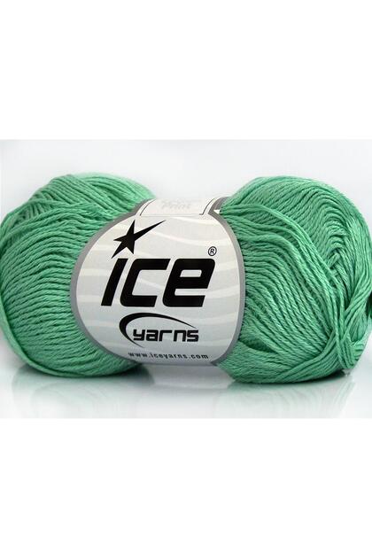 6X50Gr. Cecilia Cotton Mercerized Cotton Mint Green Summer Yarns, Cotton, 100% Cotton