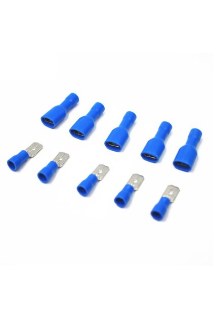 Terminal conector Tata-Mama, 16-14 AWG, Albastru, FDD2-250, MDD2-250, Set 5 perechi