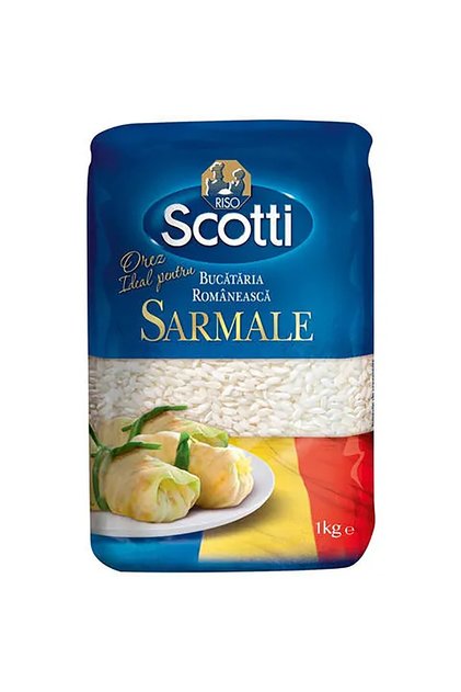 Orez romanesc pentru sarmale Riso Scotti, 1kg x 6