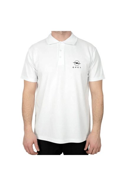 Polo Neck Opel New Logo White T-Shirt