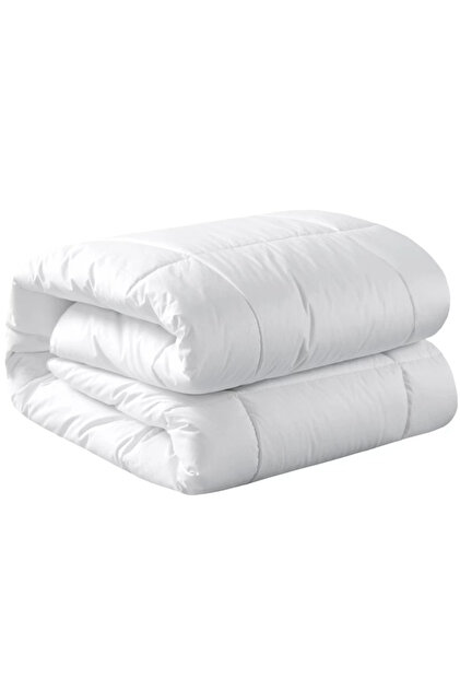 Pilota matlasata cu lana, invelis din bumbac mercerizat pentru iarna, 400 g/mp, alb, 140x210 cm
