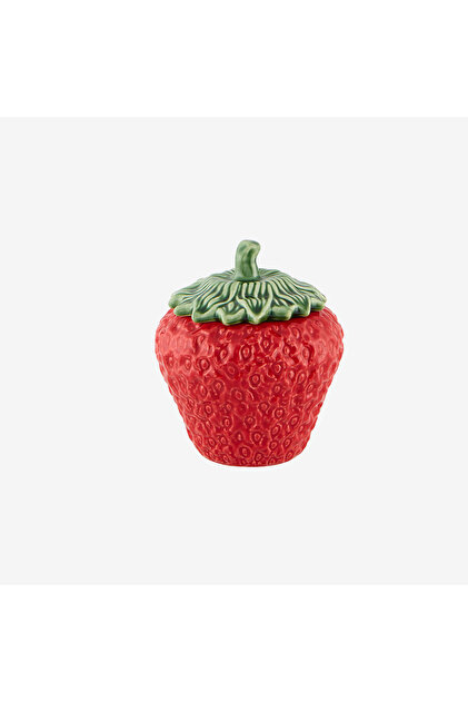 Strawberries Red Ceramic Storage Container 1000 ml