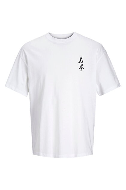 Jack & Jones Erkek Japon Temali Gögüs ve Sirt Baskili Tisört