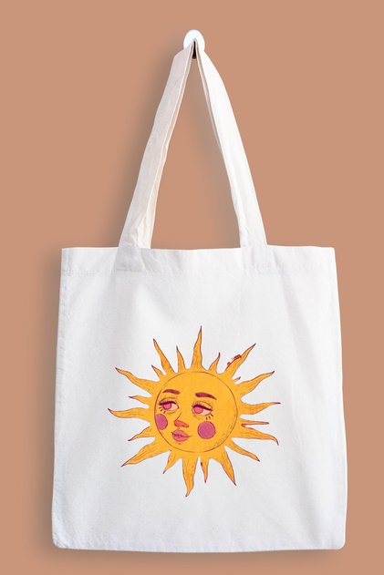 Esthetic Sun Vodootporno Štampano Tkanina Torba , Torba