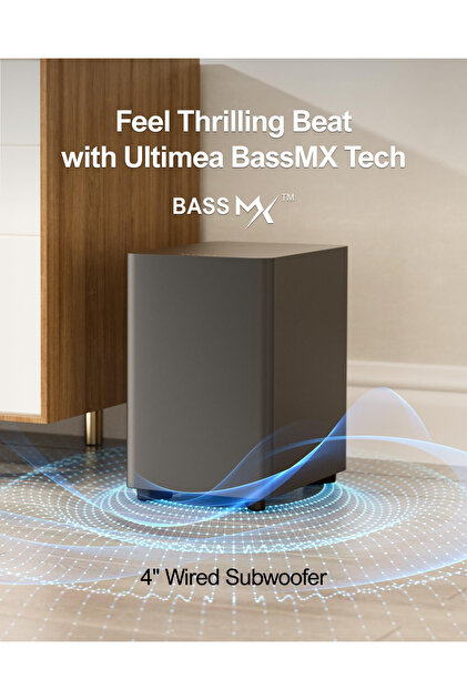 ULTIMEA Aura A40 7.1 Kanal Soundbar4 Subwoofer Uygulama Kontrollü