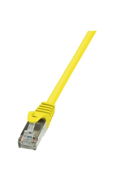 Cablu FTP Cat5e, cupru-aluminiu, 2 m, galben, AWG26, ecranat