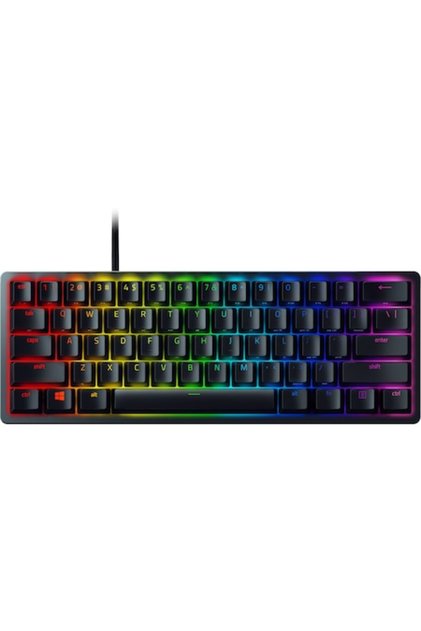 Tastatură mecanică de gaming Huntsman Mini, iluminare Chroma RGB, comutator optic roșu, neagră