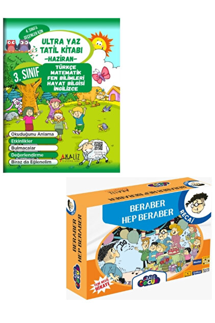 Analiz Yayınları ANALİZ YAYINCILIK 3. SINIF ULTRA YAZ TATİL KİTABI