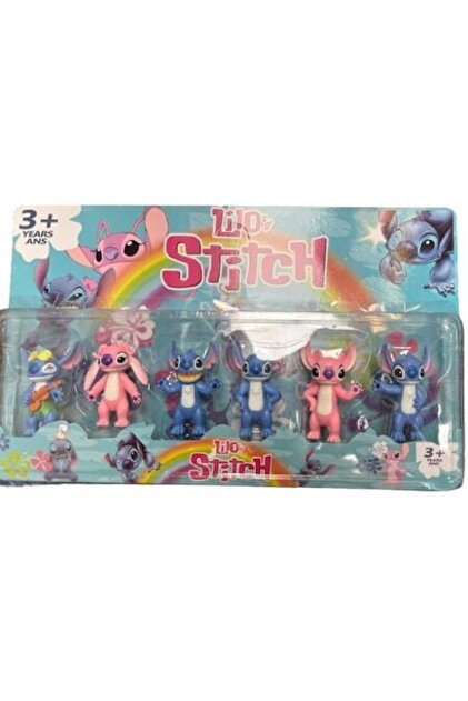 Σετ 6 φιγούρες Stitch από το διάσημο καρτούν Lilo & Stitch, 12εκ.