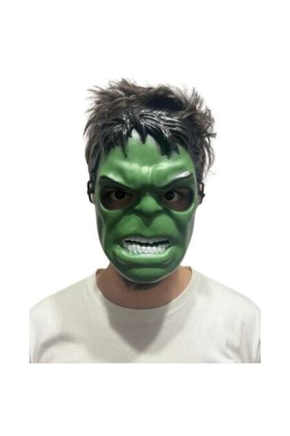 Mască Incredibilă de Halloween cu Elastic, Mărime Universală, Plastic Verde