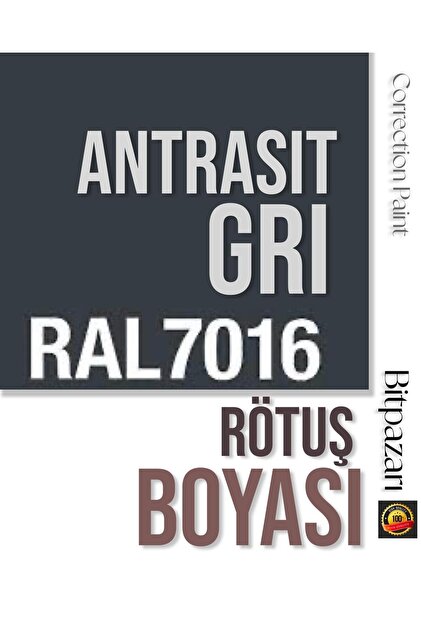 Antrasit Gri - Beyaz Eşya Rötuş Boyası 25ml - Ral7016