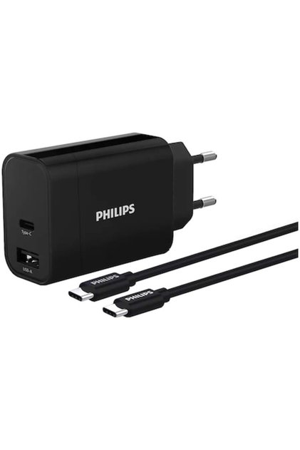 Încărcător rapid DLP2621C/12, porturi duble USB-A + USB-C, 30W