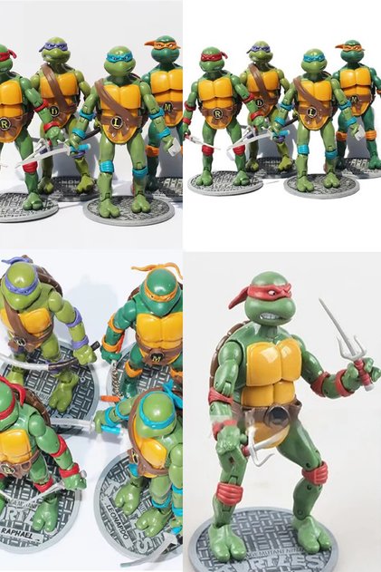 Ninja Kaplumbağa Figür Set Figür Seti Ninja Kaplumbağa Karakterleri