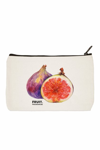 Fig Printed Makeup Bag
