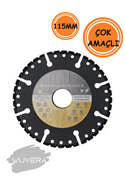WUVERA Çok Amaçlı 115 mm Kesici Disk – Metalden Plastiğe Geniş