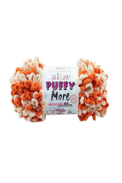 Puffy More Πλεκτό Νήματα Χειροποίητης Πλέξης 150g – Διπλής Όψης – Χωρίς Πλέξη Εύκολο στο Πλέξιμο – Αρ. Χρώματος: 6538