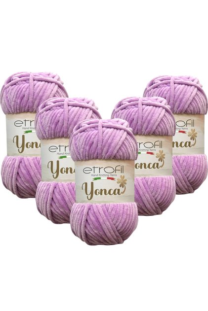 Yonca Velvet Πλεκτό Σχοινί 5 Τεμαχίων 70607 Λιλά
