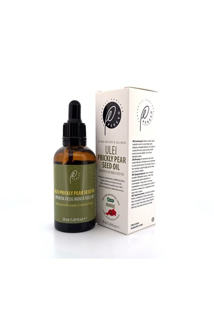 Ulei de Semințe de Cactus 50 ml – PEREVO, Anti-Aging, Regenerare, Hidratare, 100% Pur, fără aditivi