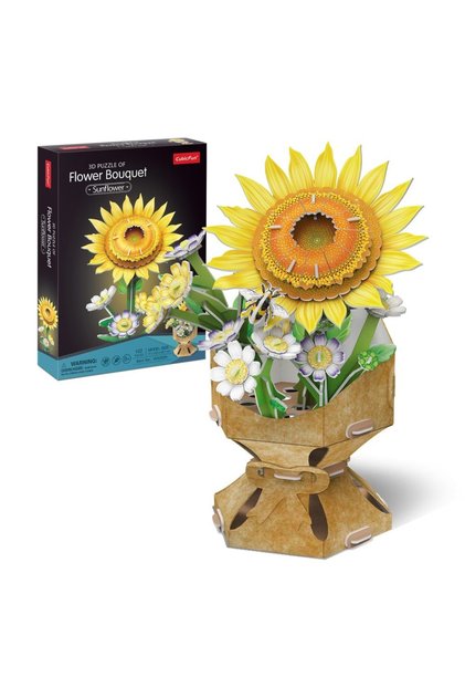 - Buchet de flori 3D Floarea Soarelui 102 piese