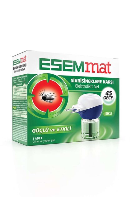 Elektrolikit Mini Set Cihaz 45 Gece Yedek Sinek Kovucu Likit