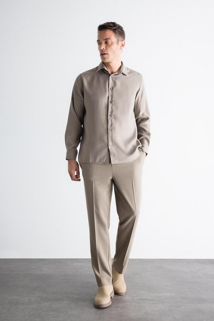Trousers - Khaki - Joggers