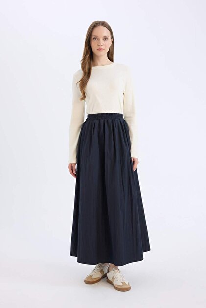ブリーフィング HYBRID DOWN SKIRT 未使用タグ付希少同色ライン Defacto A-Line Elastic Waist Parachute Fabric Maxi Hijab Skirt