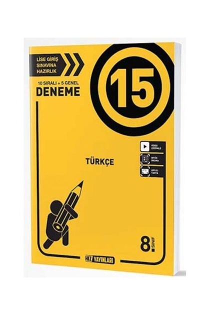 Hız Yayınları 8. Sınıf Lgs Türkçe 15'li Deneme Yni Fiyatı