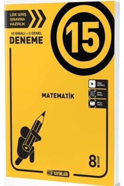 Hız Yayınları 8. Sınıf Lgs Matematik 15 Deneme - Fiyatı, Yorumları