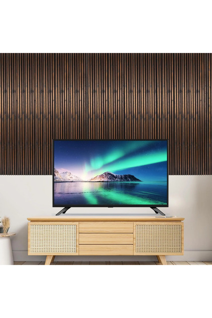 Acoustic Wood Slat Wall Panel - Dark Brown (Walnut) - Pack of 2