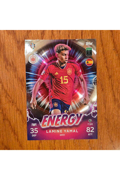 Topps Toops Euro 2024 Energy Lamine Yamal Oyun Kartı - Fiyatı