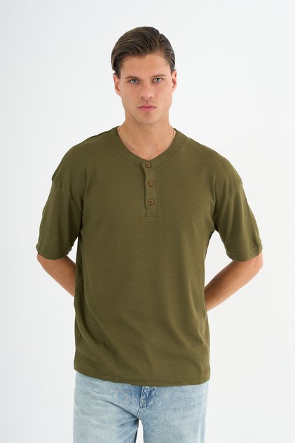 Mono Men's Relax Fit T-Shirt Khaki