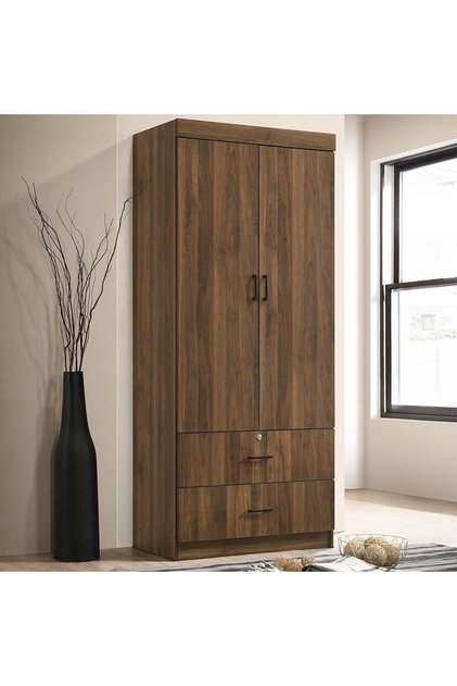 Sante 2 Door + 2 Drawer Wardrobe - Columbia L80xW42xH181cm