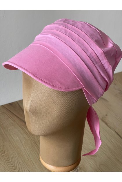 Safari Women's Hat, Hat with Tied Scarf, Beach Hat, Brimmed Bandana Hat