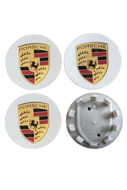 Σετ 4 καπάκια τροχών 76 mm Porsche, για ζάντες αλουμινίου