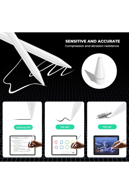 m.tk moveteck Apple Pencil 2./1. Nesil Pencil Pro/USB-C için iPad