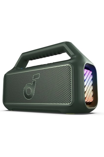 Boxă portabilă Soundcore Boom 2, 80W, BassUp 2.0, IPX7, lumini RGB, Bluetooth 5.3, verde