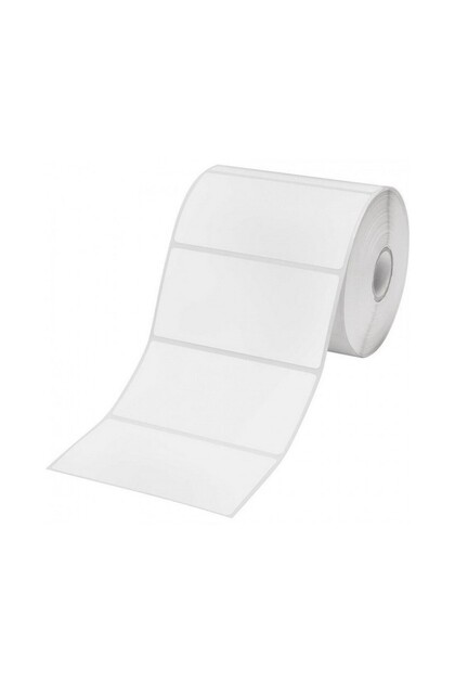 Rolă etichete autoadezive albe 102x64 mm