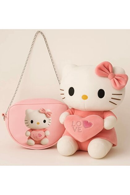 greenfor evlife Hello kitty ve çanta ikisi bir arada geliyor set