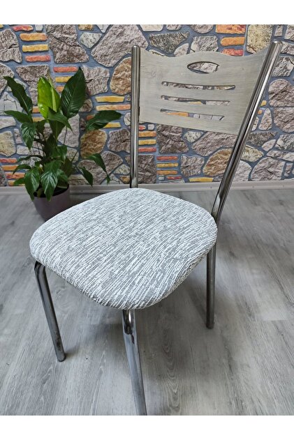 Demır Sandalye Kılıfı Örtüsü Oturma Yerı Jakar Kumaş