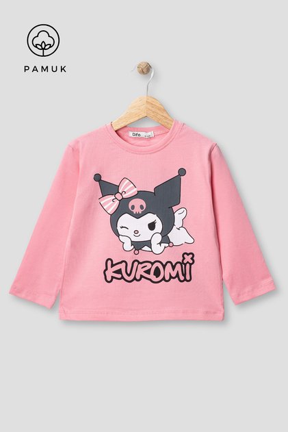 Seasonal Girl's Cotton Printed Long Sleeve Tshirt