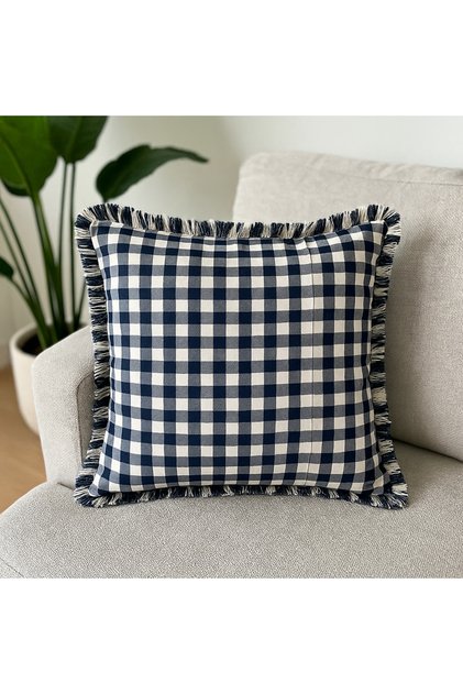 Plaid Throw Pillow Cover (45*45)