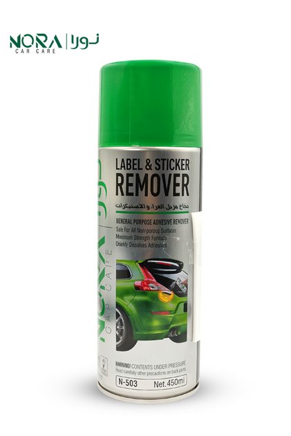 N-503 Label & Sticker Remover 450ml – Adhesive Cleaner for Car Glass, Metal, Plastic Surfaces