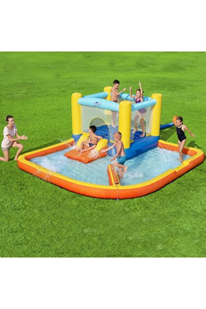 Centru de joacă cu piscină XXL, trambulină și tobogan, gonflabil, 365x340 cm
