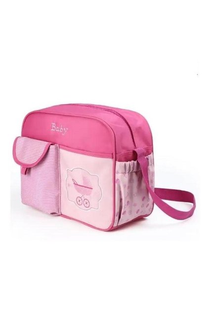 Geantă multifuncțională pentru cărucior Luna Pink
