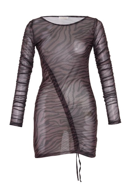 Patterned Short Tulle Dress